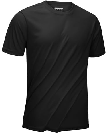 KEFITEVD Homme T-Shirt Manche Courte avec Col Rond Homme de Course T-Shirt Séchage Rapide Léger Top pour Homme