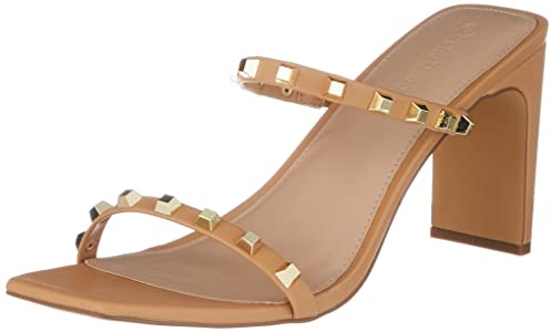 The Drop Avery Sandales À Talons Hauts et Bout Carré, Heeled Sandal Femme, Noir, 40 EU