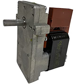 ERICAMBI, Motoriduttore K9117250 Kenta per Stufe a Pellet, Velocità 8,5rpm, Pacco Lamellare 40mm, Ø Albero 8,5mm, Senso di Rotazione Oraria, Spianatura Singola