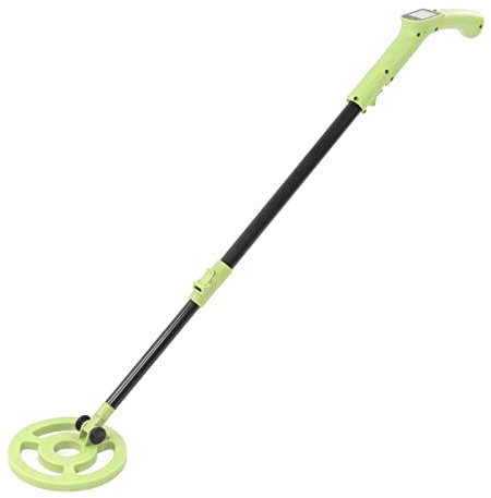 Metalldetektor, Verstellbarer Stiel-Metalldetektor für Erwachsene, 3KHz 270mW Hochpräzisions-Profi-Golddetektor mit wasserdichter Spule, für Münzschätze am Strand (Grüner Detektor)