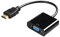 Pipestation HDMI to VGA Adapter - 4K & 1080p High-Resolution Connectivity - Connects to TVs, Laptops, Computers, Monitors, Projectors & More - Universally Compatible