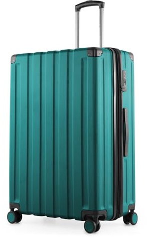 Hauptstadtkoffer Q-Damm - Großer Hartschalenkoffer, TSA, 4 Rollen, Check-In Gepäck mit 6 cm Volumenerweiterung, 78cm, 133 Liter, Aquagrün