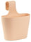ENGELLAND 1 x Blumentopf zum Auf-Hängen, Geländertopf, Apricot, Hängetopf, Balkon-Kasten, oval, Übertopf, Pflanzkasten, mit Wasserspeicher/Wasserauffangschale, 2,8 Liter