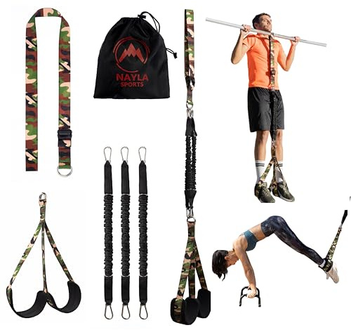 Elastici fitness per trazioni, elastici straps palestra per allenamenti di calistenia, fasce per pull-up, workout a casa, cinghie di assistenza regolabili e resistenti