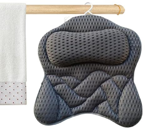 Oreiller De Baignoire avec Ventouses,Oreiller De Baignoire | Oreillers De Bain Antidérapants 4D - Oreillers De Baignoire Doux pour La Peau pour Le Soutien du Cou Et du Dos, Oreiller De Baignoire Doux