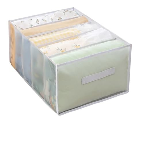 Cubos De Almacenamiento Plegables Funda de edredón de gran capacidad, almacenamiento de 5 rejillas, Sábana, chaqueta, toalla de baño, organizador, compartimento de malla, caja de almacenamiento for ah