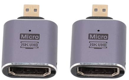 Gugxiom Mini DisplayPort Till HDMI, 8K 60Hz Mini DP 1.4 Till HDMI 2.1 Adapter med 48 Gbps Bandbredd för Ultra HD Display -applikationer