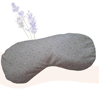 Yosana Yoga Augenkissen mit Leinsamen & Lavendel Füllung I waschbarer Baumwollbezug I Augenmaske zur Entspannung bei Yoga, Meditation & Schlaf I Aromakissen Lavendel