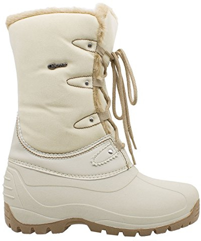 Kefas - Umiak 3129 - Bottes de Neige Femme Chausson Amovible en Feutre Beige 41/42