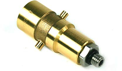 Drehmeister Bajonett Tankadapter M10 (10 mm x 1,5 mm), Messing mit Edelstahlanschluss - Adapter für Autogasfahrzeuge - LPG Adapter für Autogas