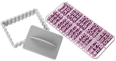 Zenker Ausstecher mit Buchstaben, Kunststoff, Mehrfarbig, 10 x 7.9 x 2 cm