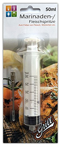 HAC24 Marinadenspritze Pökelspritze Bratenspritze Gewürzspritze Marinierspritze