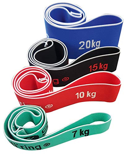 Sveltus Elasti'ring Set de 4 (Sachet) Elastiques Mixte Adulte, Mutlicolore