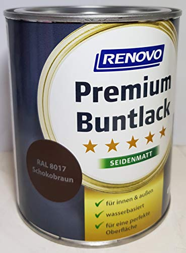 375 ml RENOVO Premium Buntlack seidenmatt, RAL 8017 Schokobraun