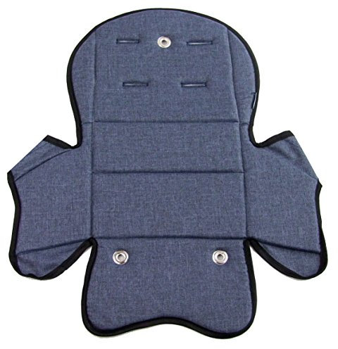 Ersatzbezug Sitzkissen Bezug Auflage für Kinder Fahrradsitz kompatibel mit Römer Jockey (marine meliert (Modell 5))