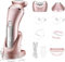 Hatteker Electric Razor for Women, 3 in 1 Lady Shaver Kit for Face Chin Arm Leg Armpit Bikini, Cordless Portable Painless Electric Epilator IPX7 Waterproof USB Rechargeable Dry Wet