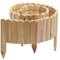 Gartenwelt Riegelsberger Rollboarder Natur Länge 203 cm Zaunhöhe 20 cm Holzzaun Mähkante Rasenkante Tannenholz