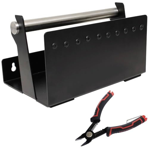 Set Kabelabroller Schwarz 20 x 12 cm mit Schneidezange 23CA259 Quadrios 2 Teile