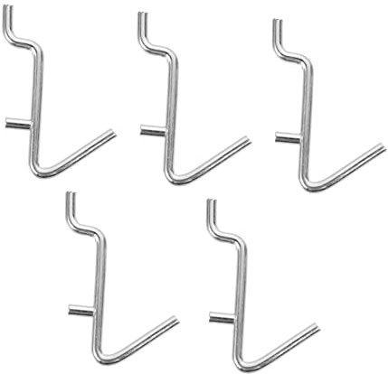 WOONEKY Pegboard Hook Stainless Steel Perforated Wall Hook Display Rack Display Shelf v Shape Design