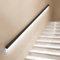 JINGJIAOPLSD Pasamanos de Escalera con Luz LED con Sensor de Movimiento, Pasamanos de Pared para Escaleras, Luces de Escalera para Interiores, Pasamanos de Escalera, Negro Mate(100cm)