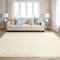 BEIMO Hochflor Teppich Flauschig Creme Teppich Wohnzimmer 160x230 Teppiche Schlafzimmer Anti-Rutsch Bettvorleger Teppiche Weich rutschfest für Kinderzimmer
