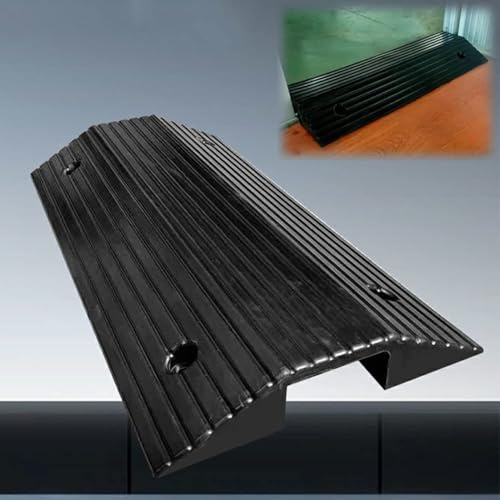 Rampa de umbral de puerta - Rampas de umbral de caucho, Rampas de puente - Rampas de acera de entrada de vehículos Rampa de umbral de caucho Rampa de transición de elevación de 3 4 Rampa(40x40x8cm)