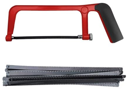 Sierra de mini proco en mini con 30 cuchillas de sierra, sierras de metal de mano adecuadas para cortes de hierro, madera y pared, sierra compacta con cuchillas reemplazables, satisfacen las necesidad