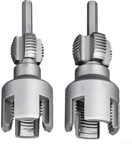 Integriertes internes und externes Rohrgewindewerkzeug Rohrgewinde-Schneidwerkzeug PVC-Gewindeschneider Schneideisen Sanitärwerkzeug 1/2 Zoll 3/4 Zoll Rohrgewinde-Kit elektrische Bohrmaschine