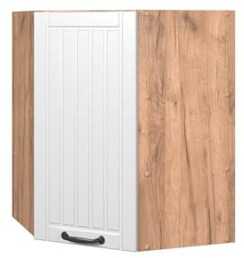 Vicco Armario Colgante de Esquina Fame-Line, Blanco casa de Campo, 57 cm