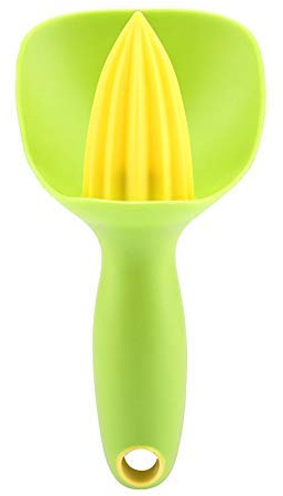 Ergonomisk manuell mini-citronpresspress för högpresterande handhållen användning i limeorange - diskmaskinsäker ÅTERANVÄNDIG FÖRPACKNING (# 1)