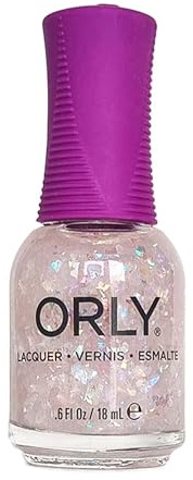 ORLY Kick Glass Nail Polish Topper (18ml), Glass Effect Confetti Nail Varnish