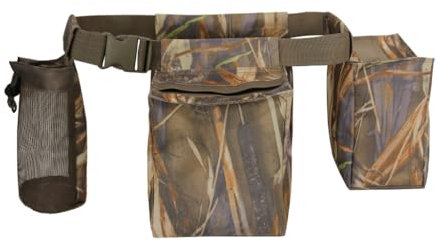 Vdaxvme Doves Ceinture de tir réglable Pigeons Ceinture avec porte-bouteille d'eau Sac de chasse Ceinture de terrain et ceinture de jeu pour la chasse
