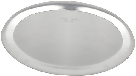 Alipis Bandeja De Acero Inoxidable Mediana Plata, Redonda Reutilizable Para Té Tarde, Barbacoa y Cena, Soporte Para Alimentos Multifuncional, Adecuado Para Picnic y Reuniones, 1 Unidad