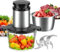 Becontrip Tritatutto da Cucina Elettrico 500W, 2L Ciotola in Vetro + Acciaio Inox, 4 Lame, 2 Velocità per Carne/Verdura/Baby Food, Lavabile in Lavastoviglie