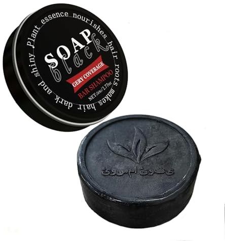 Sunnydeer Gray Hair Reverse Shampoo Bar, Unisex Soap Cover Bar Soap for Gray Hair, Deep Scalp Cleansing Black Hair Soap for Women & Men