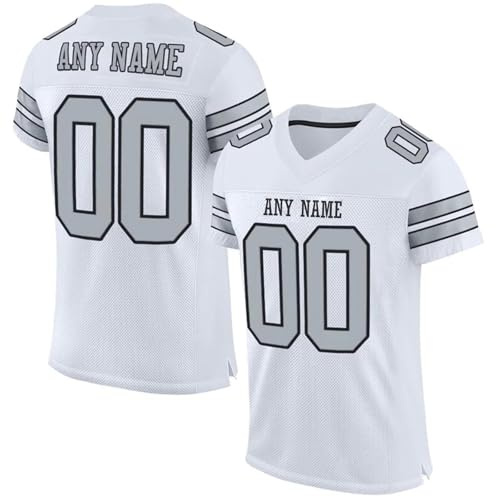 Maillots de Football américain personnalisés avec nom et numéro. T-Shirt personnalisé pour Adultes et Enfants. A25