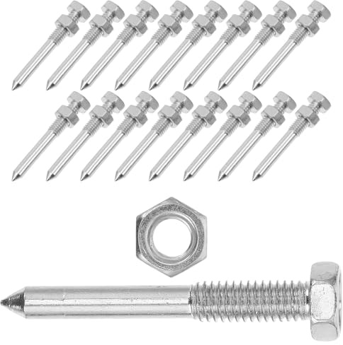 LOORGVEL 20 Unidades Clavos Metálicos Zapatos Aireador Césped Accesorios Jardín Exterior Púas Reemplazables para Suelos Compactos y Terrenos Variados