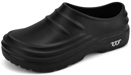 XJITIGER Sabots de Travail Antidérapants et Imperméables pour Hommes et Femmes – Sabots de Chef Confortables Idéals pour Le Jardinage la Restauration Les Soins Infirmiers et D’Autres Professions