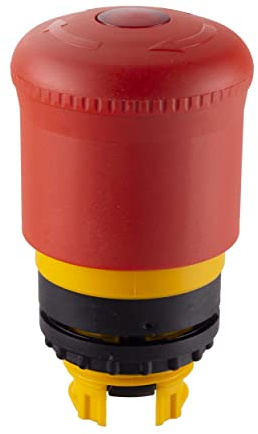 Eaton RMQ Titan M22 Not-Aus-Schalter, 22mm, Drehfreigabe, Pilz, Kunststoff, IP66, IP67, IP69K, 38mm