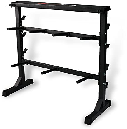 CCLIFE Hantelablage Hantelständer Kurzhantelablage Hantelbaum Stahl Gewichteständer Langhantelablage Langhantelständer ZERRO