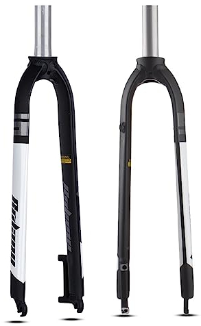 LHHL Fahrradgabel 26/27,5/29 Zoll Mountainbike Starre Gabeln 1-1/8 Voll Aluminiumlegierung Starrer Scheibenbremse MTB Starrgabel,28,6 Mm Gerade Rohr Ultra-Licht MTB Straße XC 800g