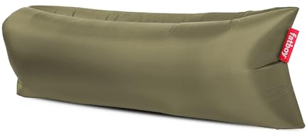 Fatboy Lamzac 3.0 Inflatable Sofa Lounger – No Pump Needed – Indoor & Outdoor Use – 200 x 90 x 50 cm - Spinat