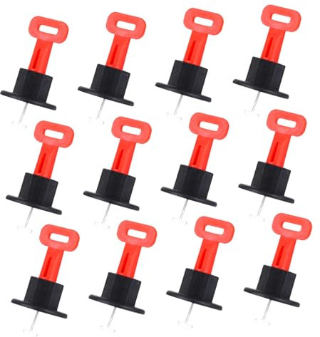 Veemoon 50 Pcs Nivelador De Azulejos Accesorios De Colocación De Baldosas Suministros Espaciadores De Nivelación De Baldosas Equipo De Nivelación Ajustar Acero Inoxidable Tendido