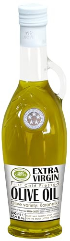 Extra Virgin Olive Oil, KORVEL, glass bottle Amphora 500 ml, 16.9 fl oz