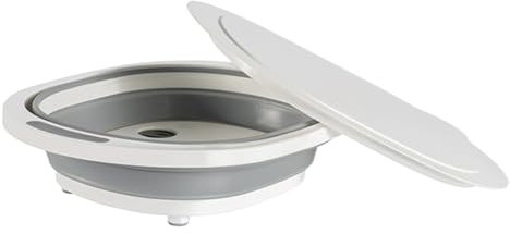 Tabla De Cortar Para Camping, Tablero de Cocina Plegable 9L con Diseño Multifuncional - Zonas Separadas para Cortar, Lavar y Almacenar - Resistente y Portátil, Perfecto para Reuniones al Aire Libre​