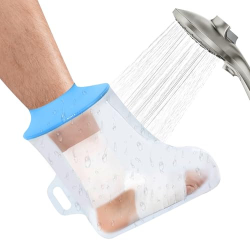 Leikedun Copertura Impermeabile Gesso Gamba, Protezione Doccia Gamba per Adulto Protezione Tenuta Stagna per Mantenere la Ferita e la Benda Asciutte per Bagno Doccia