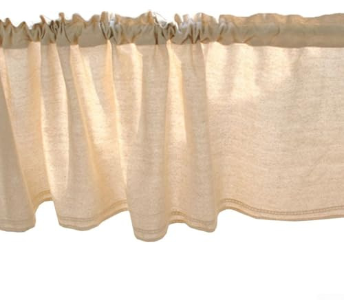Gdfnmogo Cortina de algodón y lino beige para decoración de puertas y puertas, cortina corta minimalista que filtra la luz, 150 x 40 cm, para cocina, baño, sala de estar (B)
