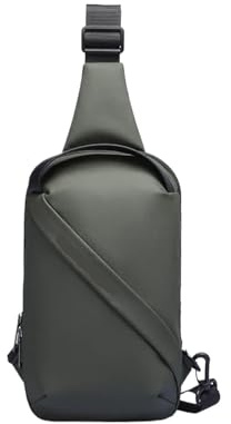 Genérico Bolso de hombre pecho Casual deporte hombro mensajero hombres Sling, for(MR 8518 Black)