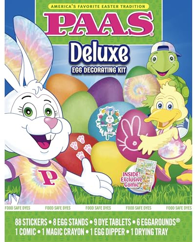 PAAS Deluxe Easter Egg Decorating Kit - America's Favorite Easter Tradition
