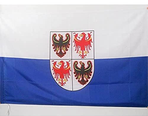 AZ FLAG Bandiera Trentino-Alto Adige 150x90 cm - Bandiera Trentina - Regione Italia 90 x 150 cm Foro per Asta